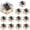 White+Warm White, variant on Solar Driveway Lights Dock Outdoor Waterproof Marker Lights, Solar Deck Lights 2 Colors in 1 Led Wireless IP67,Solar Blue Deck Lights for Sidewalk Pathway Yard(White/Blue),Auto On/Off