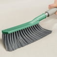 thumbnail image 3 of dajkiuy Plastic Handle Brush Hand Broom Household Cleaning Brush Soft Bristles Dusting Brush for Bed,Sofa,Furniture,Clothes,Car（Green）, 3 of 4