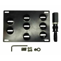 JRL Front Bumper Tow Hook License Plate Mount Bracket Holder For BMW 13 X5 X6 E82 E90 328i