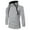 Light Gray, variant on JTieacloth Hooded Sweatshirts Men's Casual Fashion Double Zip Front Color Long Sleeved Hoodie Gray