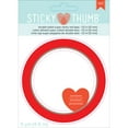 thumbnail image 2 of Sticky Thumb Double-Sided Super Sticky Red Tape-.5"X5yd, 2 of 2