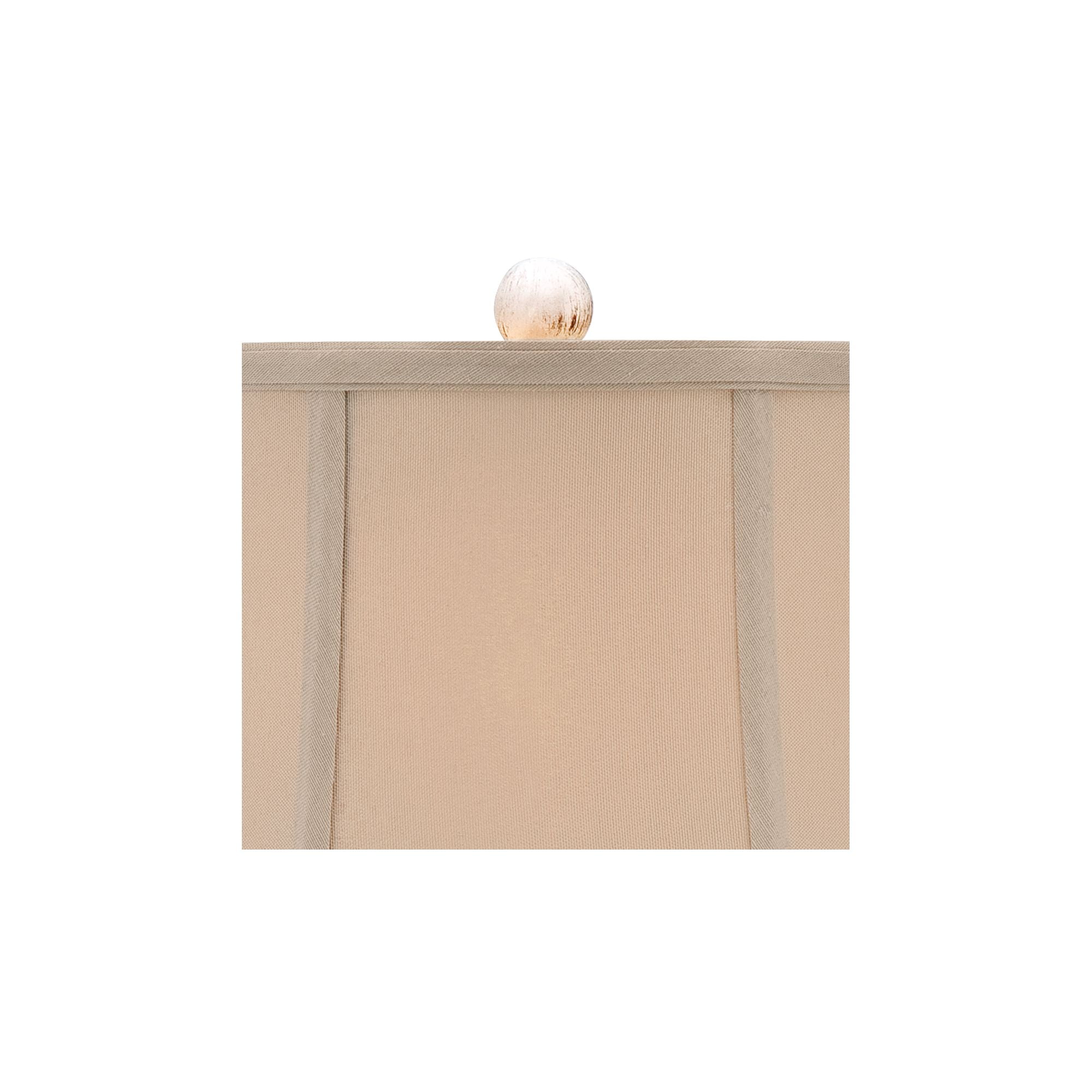 Regency Hill Sofia Rustic Country Cottage Accent Table Lamp 22" High Crackled Ivory Glaze Ceramic Beige Bell Shade for Bedroom Living Room House Home