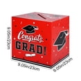 thumbnail image 3 of Linnome Grad Card Box Graduation Card Holder Box for Party Decorations Money Gift Box for High Campus College 9.1 Inch Red, 3 of 7