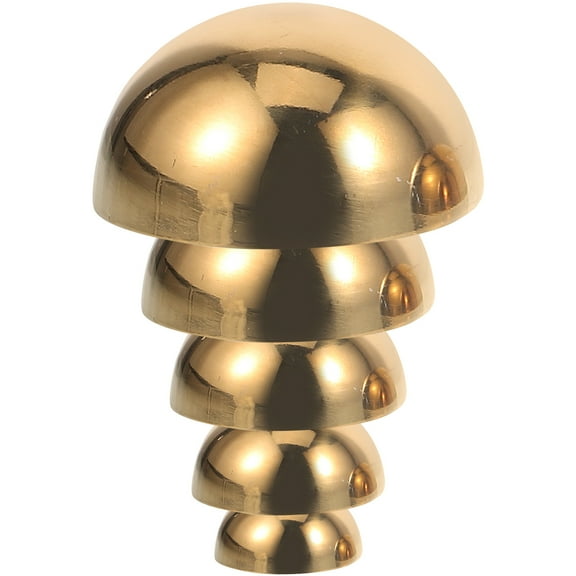 5 Pcs Gazing Balls for Gardens Stainless Steel Semi-circle