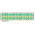 thumbnail image 3 of Ambesonne Retro Fabric by the Yard Upholstery, Simplified Flowers Circles, 3 Yards, Fern Green Mustard, 3 of 5