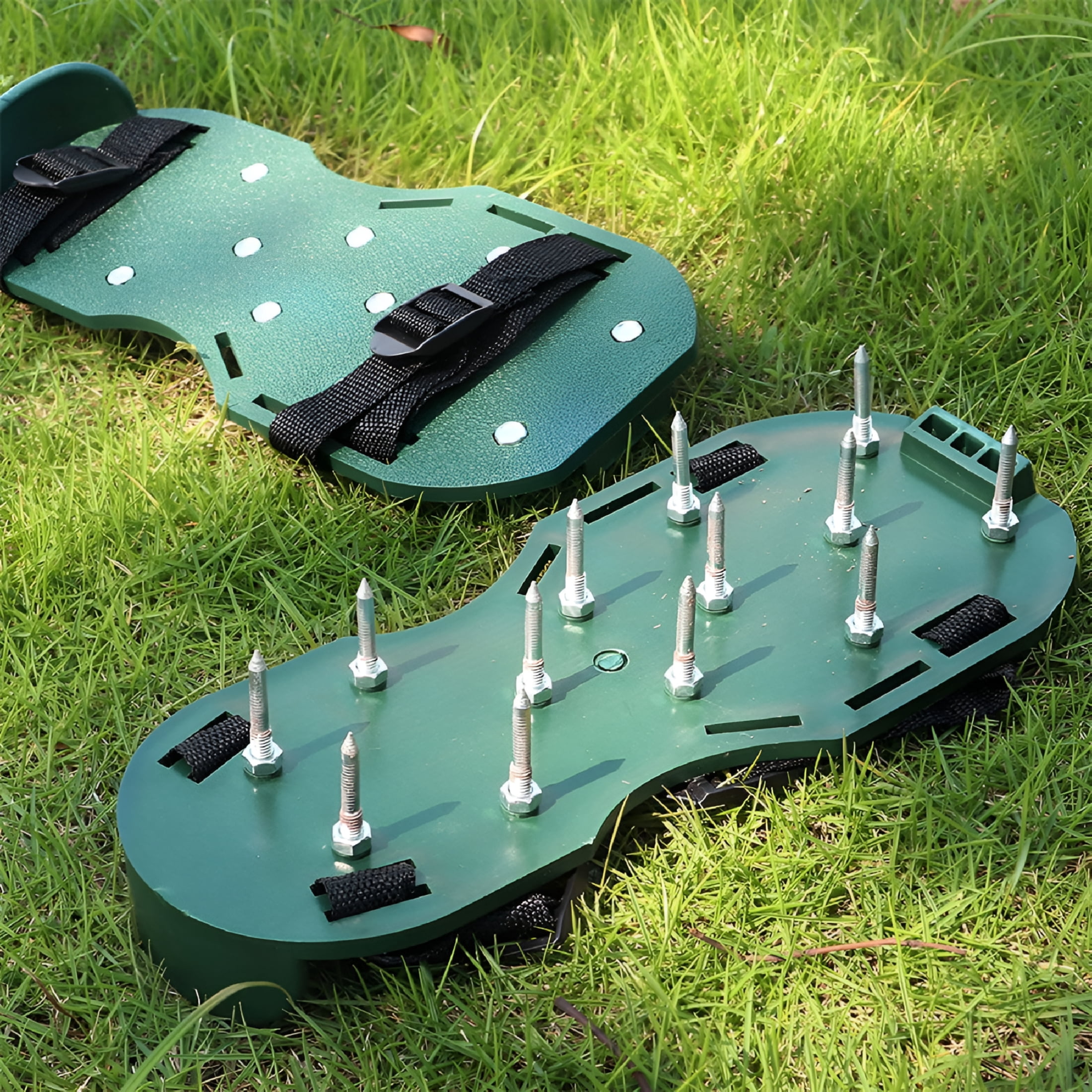EXLEAF 2026 New 10Pcs Nylon Garden Spikes Shoes Strap Easy-Assembly Aerator Shoes Strap Lawn Aerator Tool Gardening Scarifier Strap Garden Nylon Aerator Shoes Strap