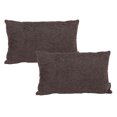 thumbnail image 1 of Cojin riñonera decorativa Delta rectangular Set de 2 Café Oscuro, 1 of 4