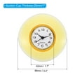 thumbnail image 2 of Wall Clock Mini Cute Bathroom Mirror Suction Waterproof Shower Clock, Yellow, 2 of 7