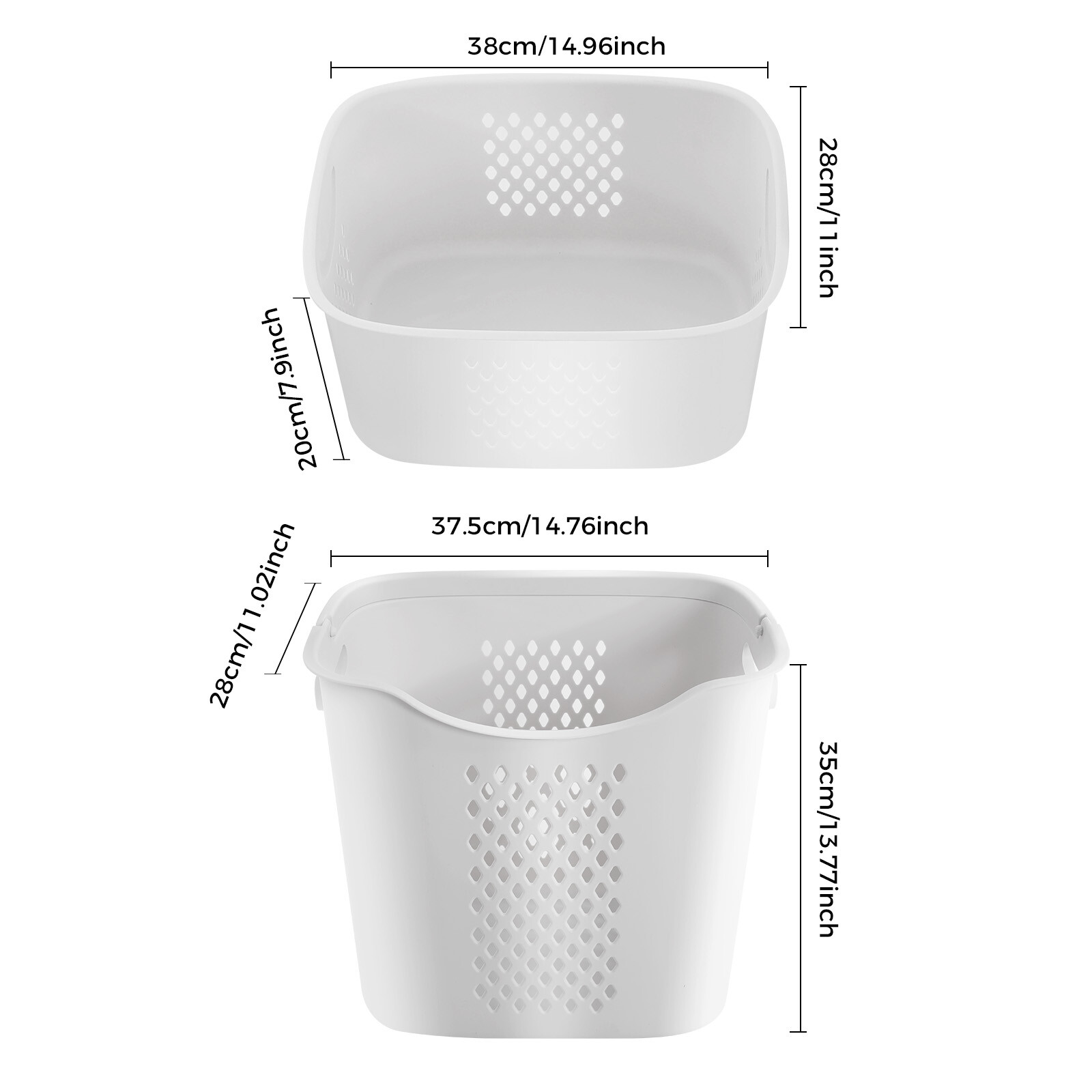 3 Tier Dirty Clothes Laundry Basket 360 Rolling Laundry Hamper Storage Sorter for Kitchens, Bathrooms