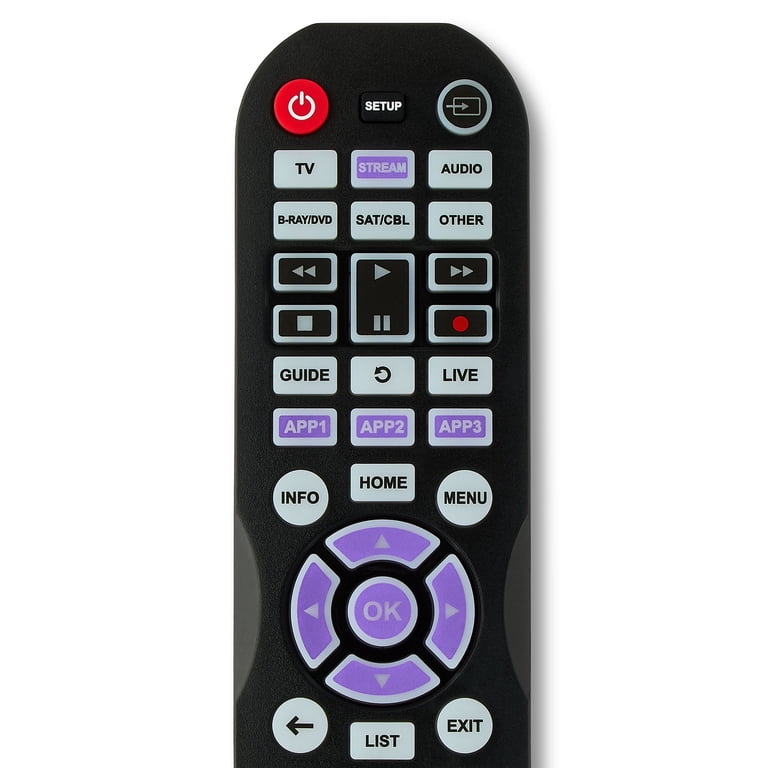onn Universal 6-Device Remote, Black photo 4