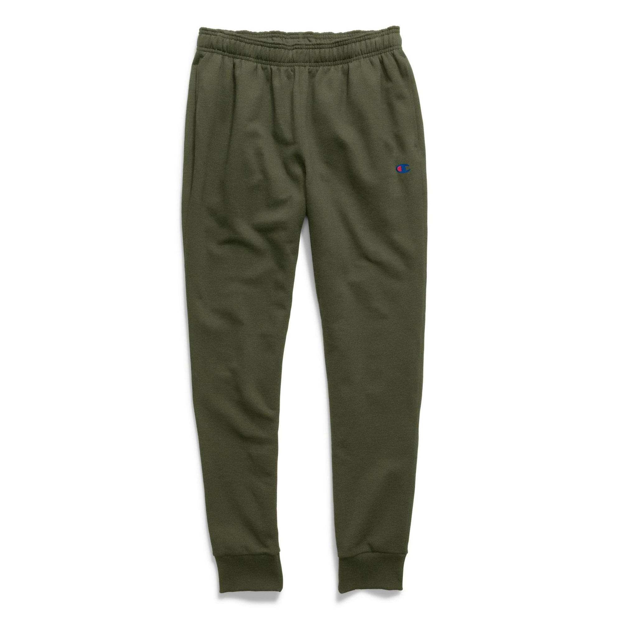 Champion Mens Powerblend Retro Fleece Jogger Pants XXL Hiker Green Walmart