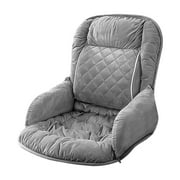 Heated Seat Cushion for Office Chair and Car, Warm Cushion with Lumbar Support, Plug in Heating Pad for Winter Warmth