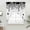 Black, variant on Blue Spring Botanical Swag Valances for Windows, Kitchen Window Curtains Over Sink, Weeping Eucalyptus Butterfly Window Treatment Curtains for Living Room/Bedroom Curtains 2 Panel Sets 36"x45"