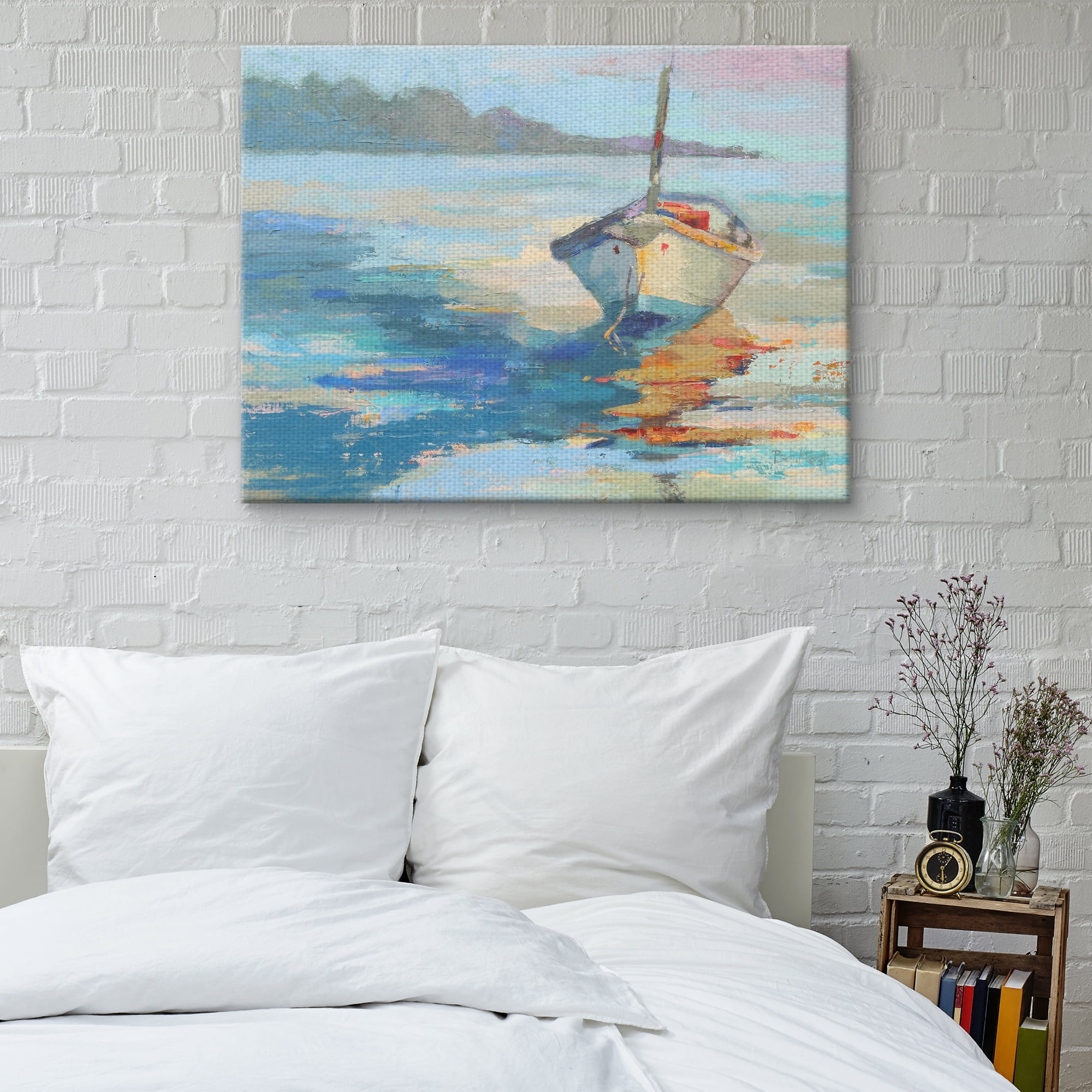Fine Art Canvas Island Taxi REV Lake by Beth Forst Canvas Art Print