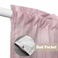 thumbnail image 4 of Swag Valance Curtains for Windows, Pink Light Filtering Kitchen Curtains with Rod Pocket, Modern Abstract Art Ombre Striped Decorative Window Treatment Valances for Living Room, 36x36 - 2 PCS, 4 of 9