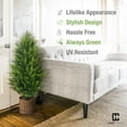 thumbnail image 3 of CAPHAUS 3 FT, 36 Inch Artificial Cedar Tree set of 2, Natural Faux Plants for Outside Planter, UV Resistant, Fake Boxwood Topiary w/ Dried Moss, Artificial Tree Indoor, Outdoor Patio Decor, 3 of 9
