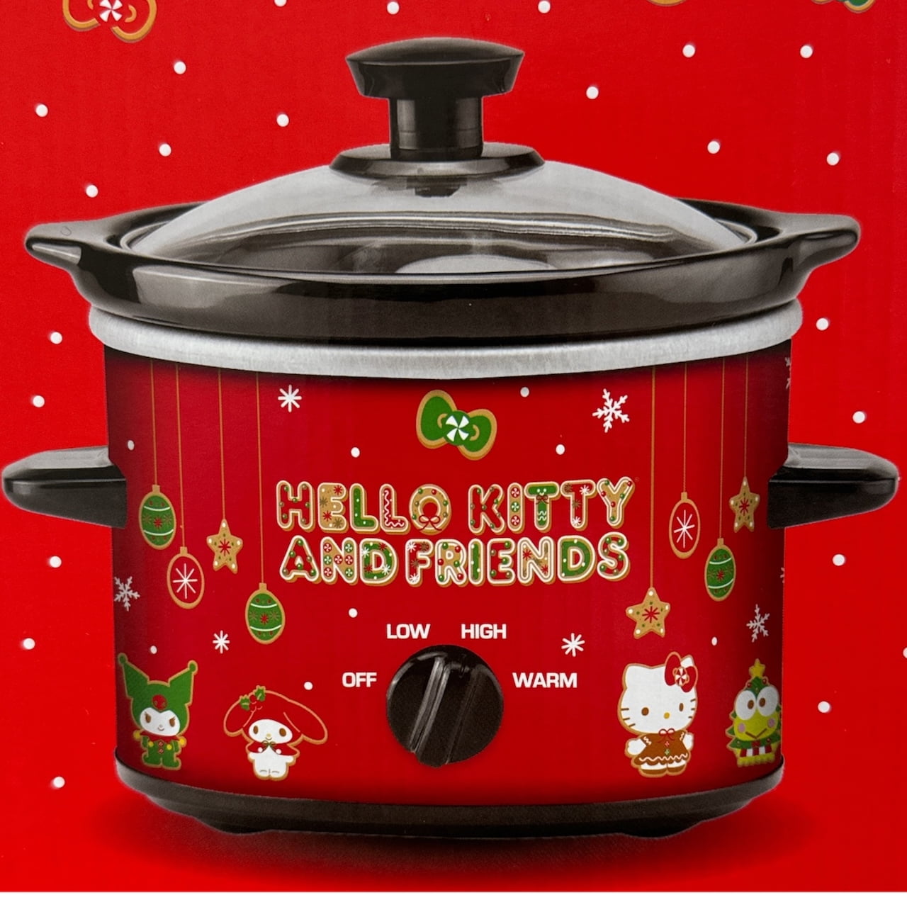 Hello Kitty 2-Quart Slow Cooker, Holiday Design with Temperature Settings