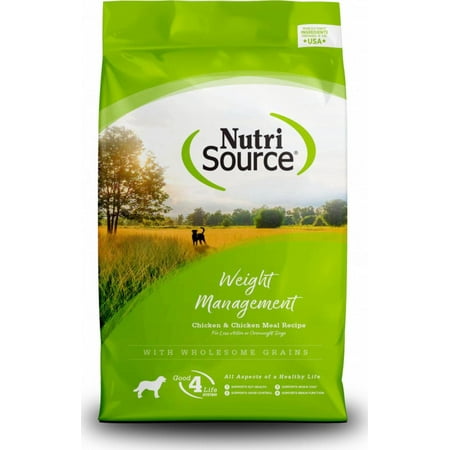 NutriSource Weight Management Chicken and Chicken Meal Dry Dog Food 5 lb