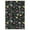 Black, variant on HOMERRY Washable 9' x 12' Area Rug for Living Room Farmhouse Modern Floral Beige Rug Non Slip Large Indoor Carpet