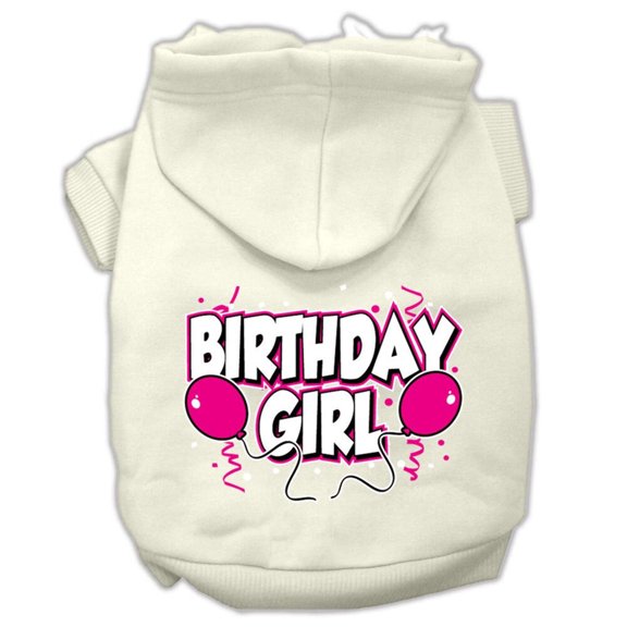 Pet, Dog Cat Hoodie Screen Printed, "Birthday Girl"