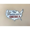 thumbnail image 3 of American Decor Rustic USA Map Red White & Blue Wooden Home Office Wall Shelf Accent 18" x 13" (The United States of America), 3 of 5