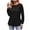 Black, variant on Patlollav Pntutb Womens Blouses,Ladies Casual Solid Color Long Sleeve Shirts