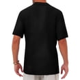 thumbnail image 3 of GENTS BLISS button Down Mens Shirts Short Sleeve Shirts for Men Solid TextureT-shirts, 3 of 6