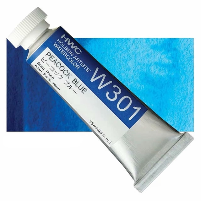 Holbein Acuarelas Profesionales para Artistas, Tubo de 15ml, Ideal para Pintores, Aficionados, Principiantes y Estudiantes, A-W301