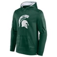 thumbnail image 2 of Men's Fanatics Green Michigan State Spartans On The Ball Pullover Hoodie, 2 of 3
