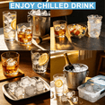 thumbnail image 5 of Axidou Ice Trays for Freezer, 3 Pack, Silicone Ice Cube Trays with Lids, BPA Free, Blue Yellow Pink, 5 of 6