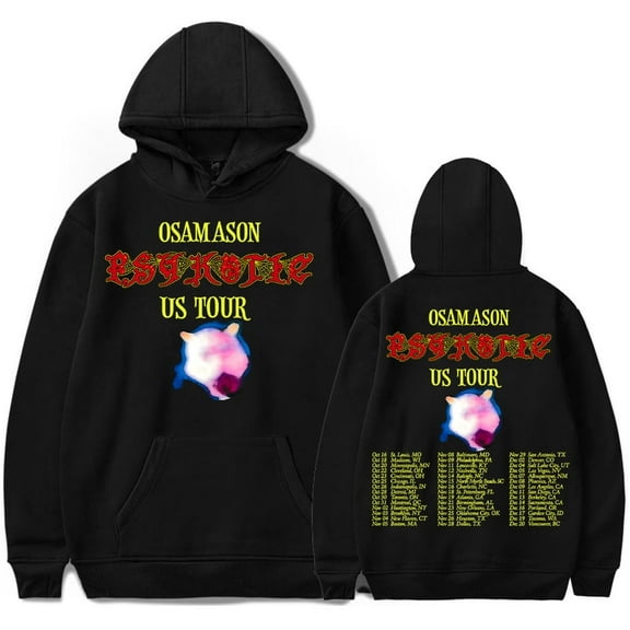 OsamaSon Merch Psykotic Tour 2025 Long-Sleeve Hoodie, Unisex, Drawstring Pocket Casual Sweatshirt