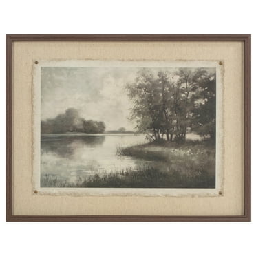 My Texas House Riverbank Views Framed Wall Art 28x22