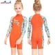 thumbnail image 3 of Buceo vela niños traje de traje de baño traje de baño niños traje de baño espalda con cremallera cremallera ropa de baño para nadar buceo snorkeling naranja m Advancent OD003662-12, 3 of 7