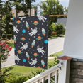Sigee Space for Live Happy Decorative Small Garden Flag,Double Sided