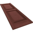 thumbnail image 6 of Ekena Millwork 12"W x 33"H Mid-America Vinyl, TailorMade Two Equal Panels, Raised Panel Shutters, w/Installation Shutter-Lok's (Per Pair), 027 - Burgundy Red, 6 of 6