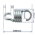 thumbnail image 2 of Silla Hamaca con Resorte MEICOCO Capacidad de 318 kg 2 Piezas, 2 of 8