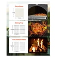 thumbnail image 6 of Outdoor Pizza Oven 12", Pellet Wood Fired Pizza Oven, 1000°F Pizza Maker, Portable BBQ Oven w/ Wheels, Wood Burning Oven for Pizza, Camping, Backyard, 6 of 9