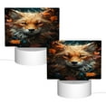 thumbnail image 2 of Fotbe Floral Fox Pattern Acrylic Night Light Gift with 3 Color ModesTouch-Sensitive LED Lamp Perfect Gift for Mother's Day, Birthday, or Christmas, 2 of 9