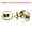 Gold Tone, variant on Uxcell Cylinder Deadbolt Door Lock Round Entry Front Door Handle Sets for Door Silver Tone