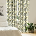 thumbnail image 2 of Ambesonne Lemons Curtains, Repetitive Citrus Fruits, Pair of 28"x95", Dark Petrol Blue Mustard, 2 of 5