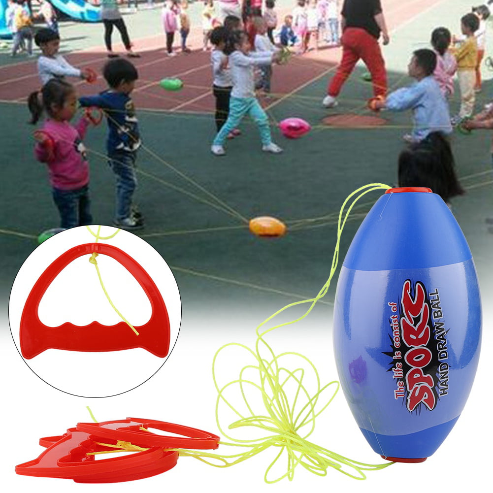 Outdoor Sport Jumbo Pulling Speed Ball Two Person Cooperative Shuttle Ball Toy❤D 