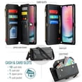 thumbnail image 2 of Crossbody for Samsung Galaxy A24 4G Case Wallet【RFID Blocking】with 10-Card Holder Zipper Bills Slot, Soft PU Leather Magnetic Shoulder Wrist Strap for Galaxy A24 4G Wallet Case Women, 2 of 26