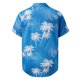 thumbnail image 3 of Camisas de Lino para Hombres, Manga Corta Camisa de Boliche Vintage con Cuello Cubano, Botón de Verano de Playa Casual, 3 of 7