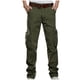 thumbnail image 2 of Pantalones largos para hombre, pantalones de algodón, color liso, multibolsillos, rectos, vaqueros, para hombre, 2 of 9