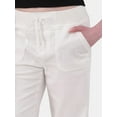thumbnail image 4 of No Boundaries Rib-Waist Wide-Leg Drawstring Pants, 30.5” Inseam, Women's and Women's Plus, 4 of 5