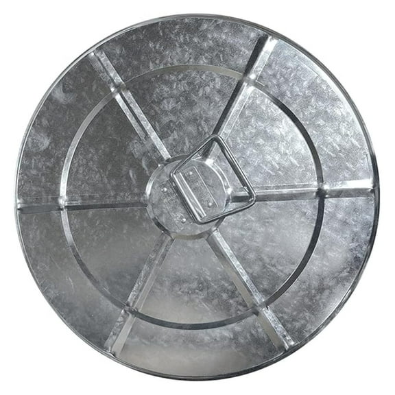 Trash Can Lid Compotible with 31-Gallon Round Fire Resistant Garbage Container Lid for Galvanized Steel Waste Bin