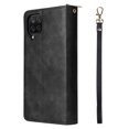 thumbnail image 6 of Feishell for Samsung Galaxy A12 (6.5 inch) Wallet Case for Women Men,Premium PU Leather Magnetic Clasp Zipper 9 Card Slots Folio Flip Holder Shockproof Purse Phone Case with Wrist Strap,Black, 6 of 8