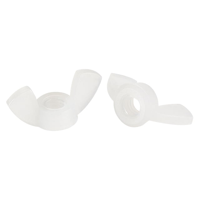 Unique Bargains Écrous d'Aile M4 Écrou Papillon Nylon Blanc Lot de 15