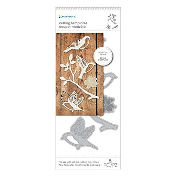 Momenta Oiseaux et Branches Découpe 5 Pcs Modèle Acier