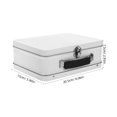 thumbnail image 2 of WEUVEB 2Ud Caja Organizadora De Escritorio En Hojalata Con Cerradura Para Accesorios Personales, 2 of 7
